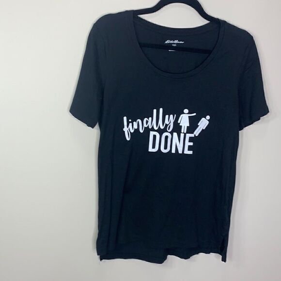 Eddie Bauer finally done divorce breakup shirt top Medium (g1) - Picture 1 of 5